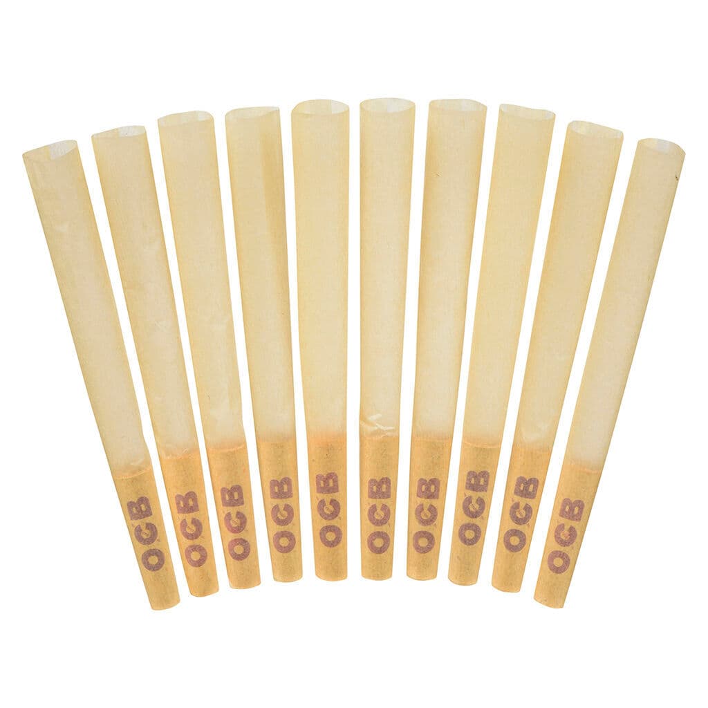 OCB - Virgin Unbleached Cones 1 1/4 - 10 pack