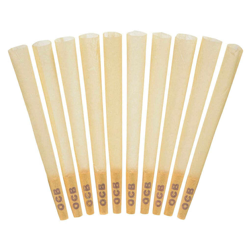 OCB - Virgin Unbleached Cones KS - 10 pack