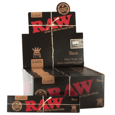 RAW Black KS Slim Rolling Papers  50ct